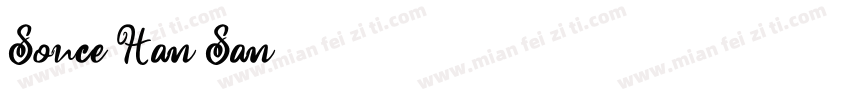 Souce Han San字体转换